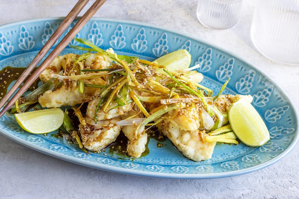 Turskaa soijalla ja inkiväärillä